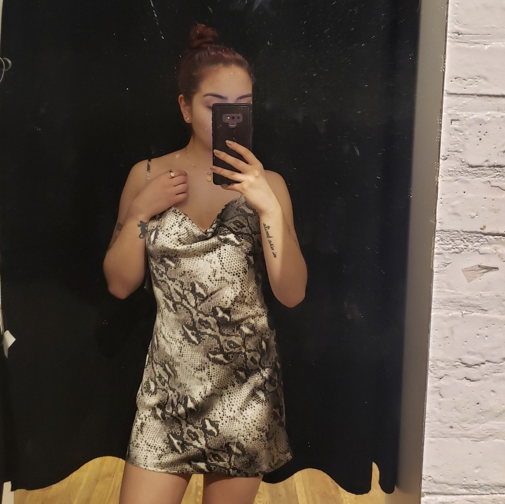 Snake Print Dress